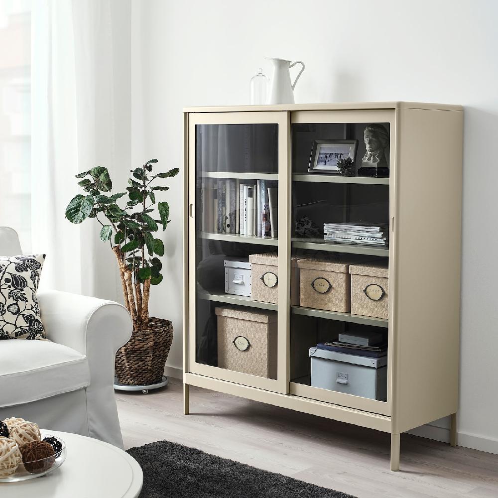 IKEA KVARNVIK Scatola Con Coperchio Beige 25x35x20 Cm