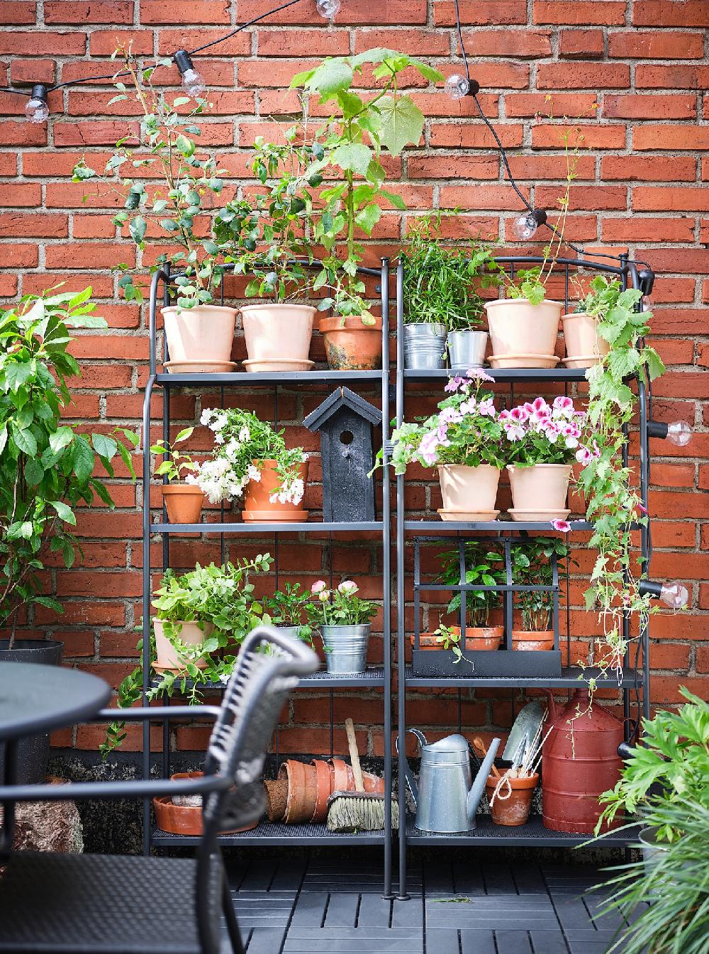 IKEA LÄCKÖ Sedia Con Braccioli Da Giardino Grigio Scuro