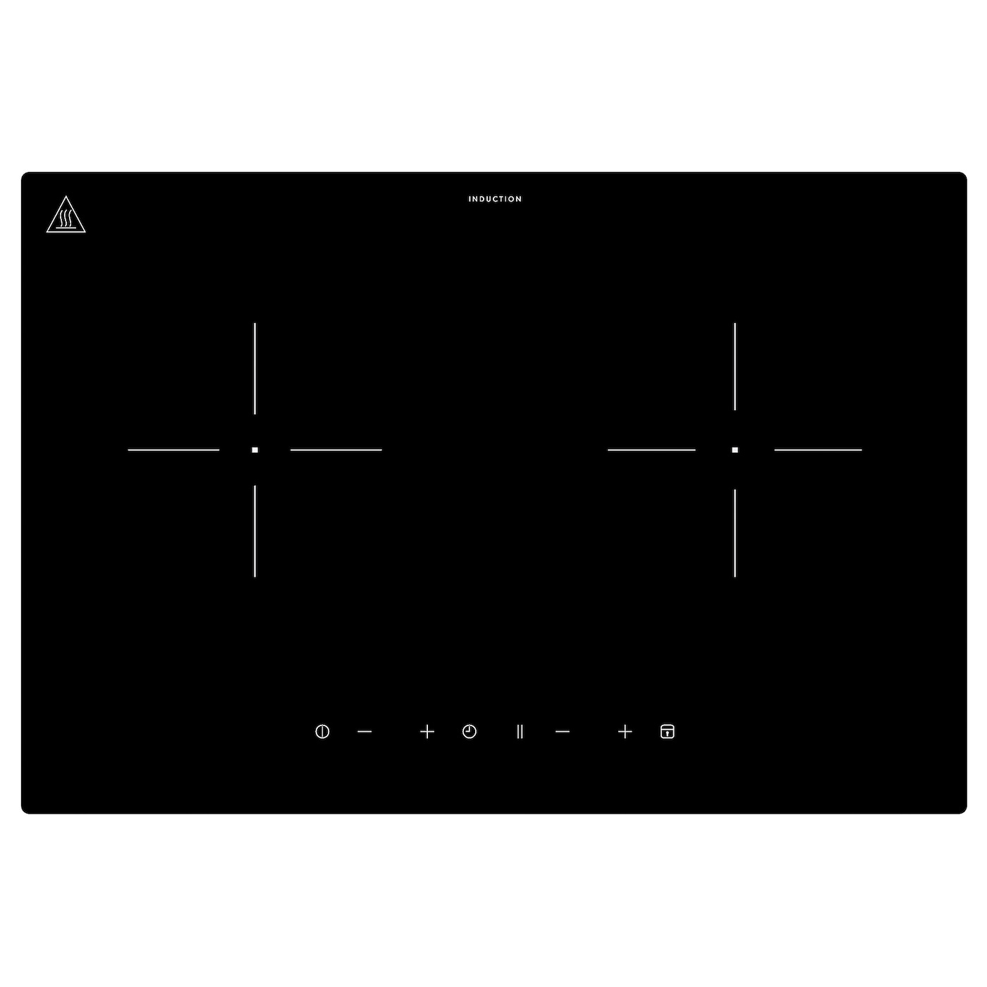 IKEA LAGAN Piano cottura a induzione plug-in 2 zone/nero