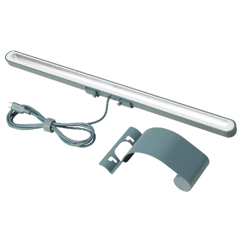 IKEA LAGERGÅNG Lampada a LED per schermo intensità luminosa regolabile/turchese