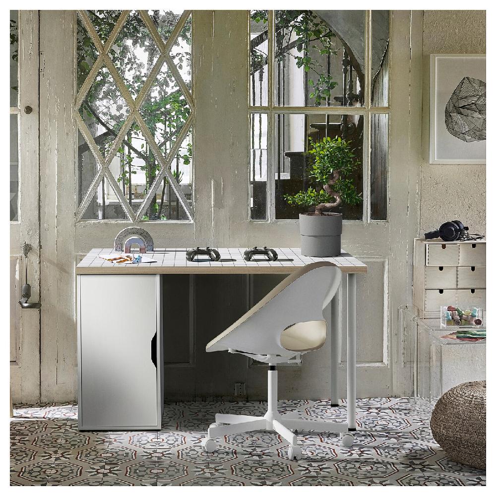 IKEA LAGKAPTEN / ALEX Scrivania Bianco/antracite 120x60 Cm