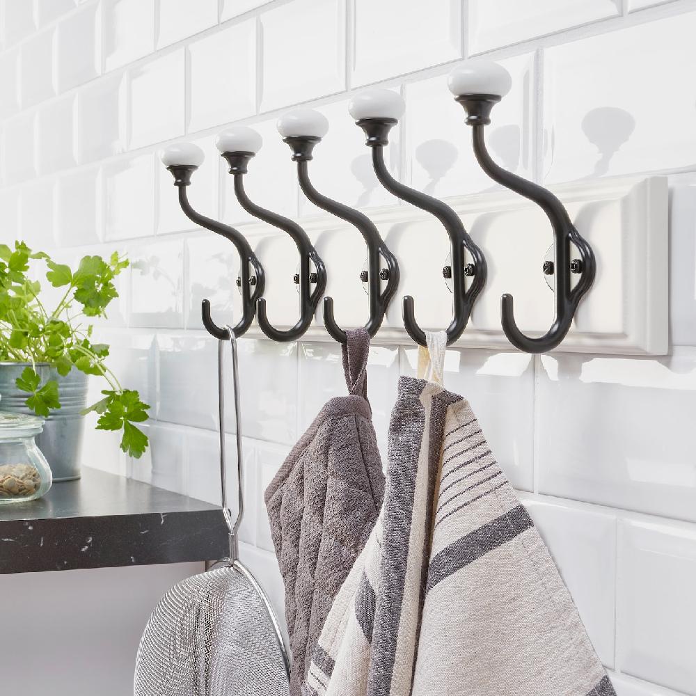 IKEA LANDKRABBA Attaccapanni A 5 Ganci Bianco 50 Cm