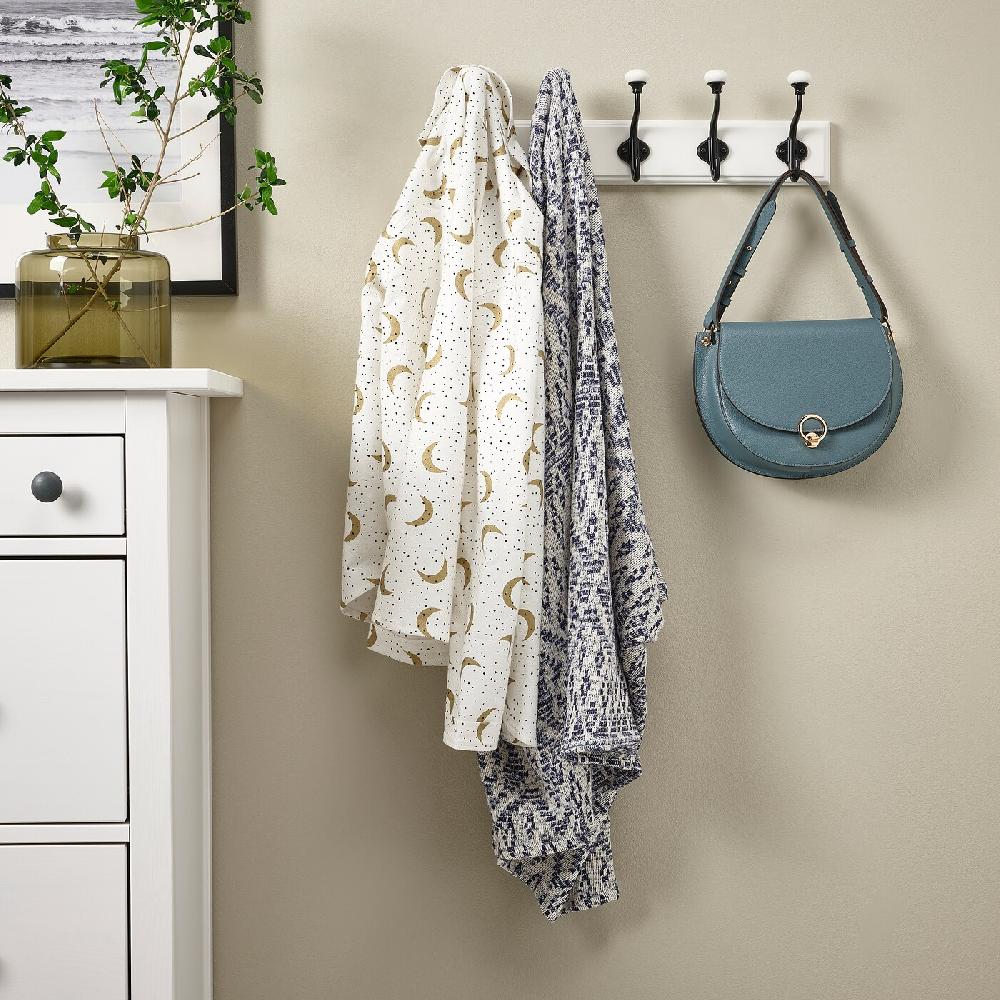 IKEA LANDKRABBA Attaccapanni A 5 Ganci Bianco 50 Cm