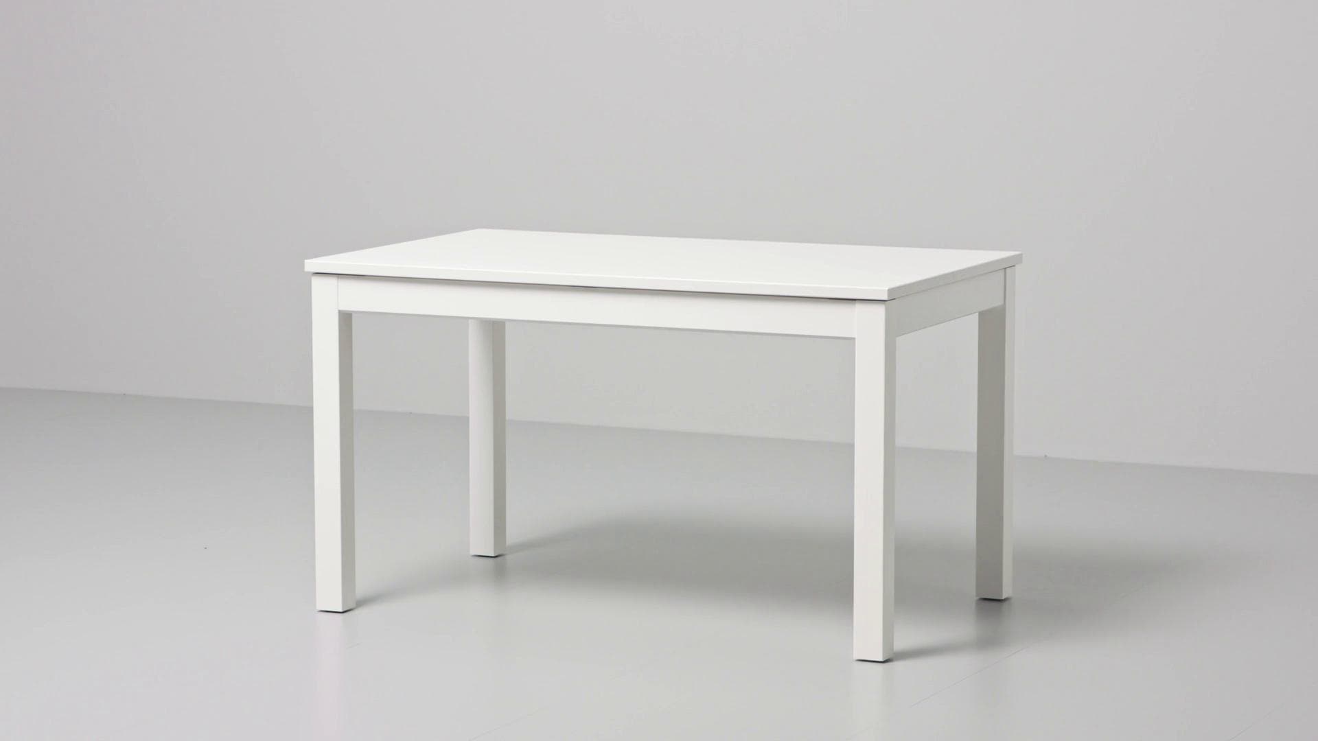 IKEA LANEBERG Tavolo Allungabile Bianco 130/190x80 Cm