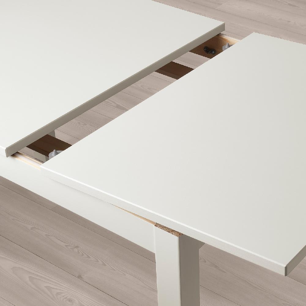 IKEA LANEBERG Tavolo Allungabile Bianco 130/190x80 Cm