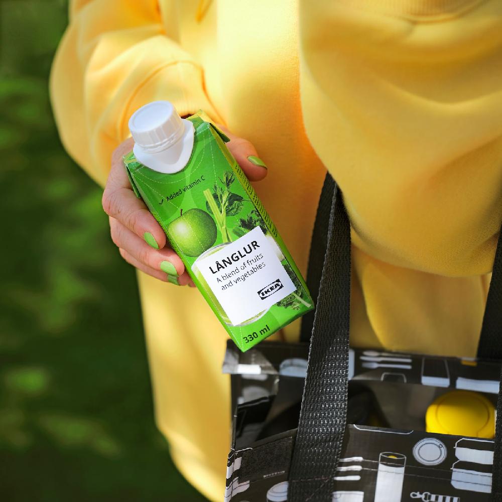 IKEA LÅNGLUR Smoothie Alla Frutta E Verdura Verde/con Aggiunta Di Vitamina C 330 Ml