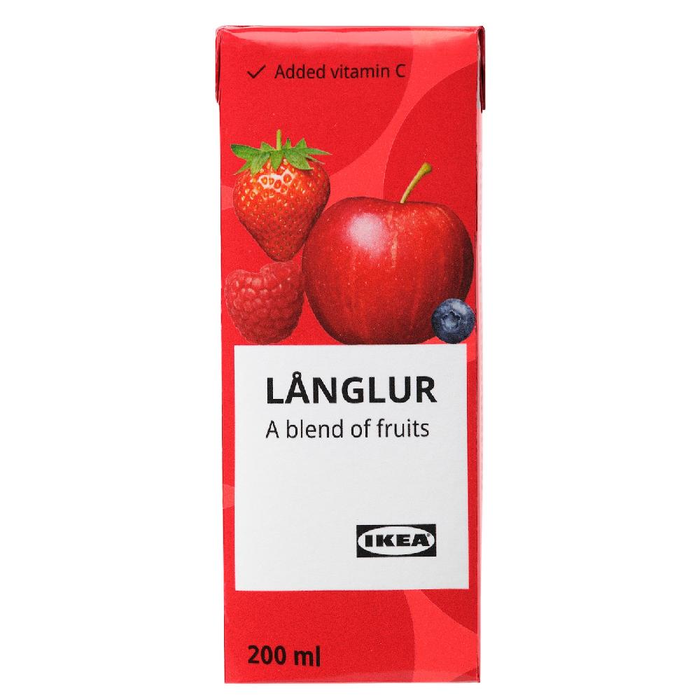 IKEA LÅNGLUR Smoothie alla frutta rosso/con aggiunta di vitamina C 200 ml
