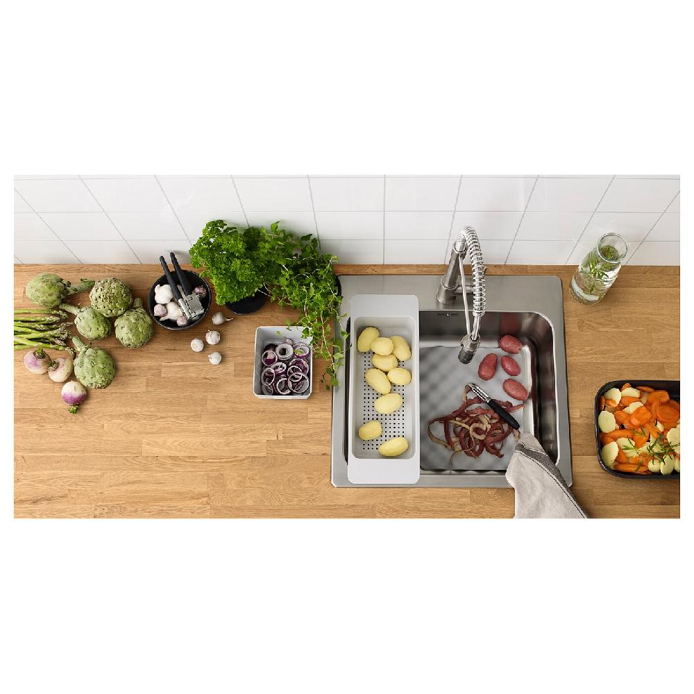 IKEA LÅNGUDDEN Lavello Da Incasso 1 Vasca Inox 56x53 Cm