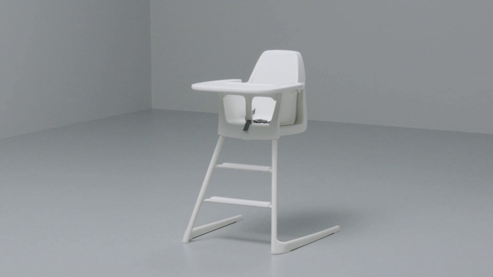 IKEA LANGUR Sedia Junior/seggiolone Con Vassoio Bianco