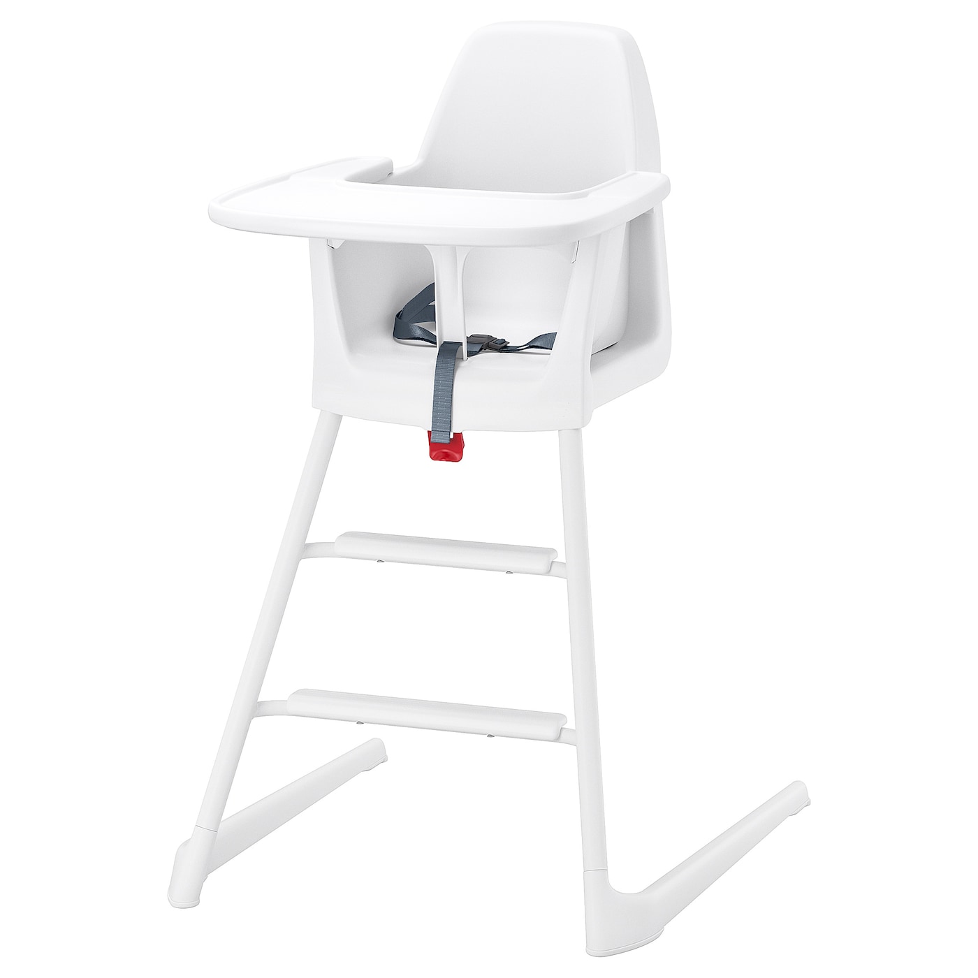 IKEA LANGUR Sedia junior/seggiolone con vassoio bianco