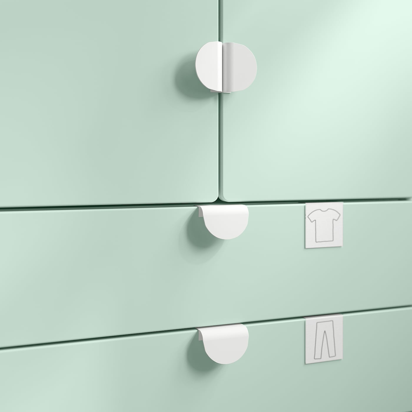 IKEA LATMASK Maniglia Da Agganciare Bianco 60 Mm 2 Pz