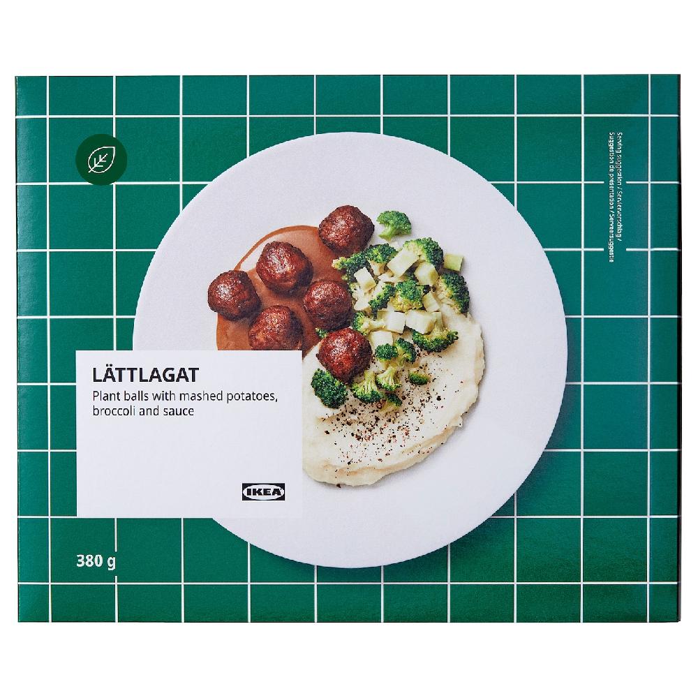 IKEA LÄTTLAGAT Polpette vegetali e purè di patate pasto pronto surgelato 380 g