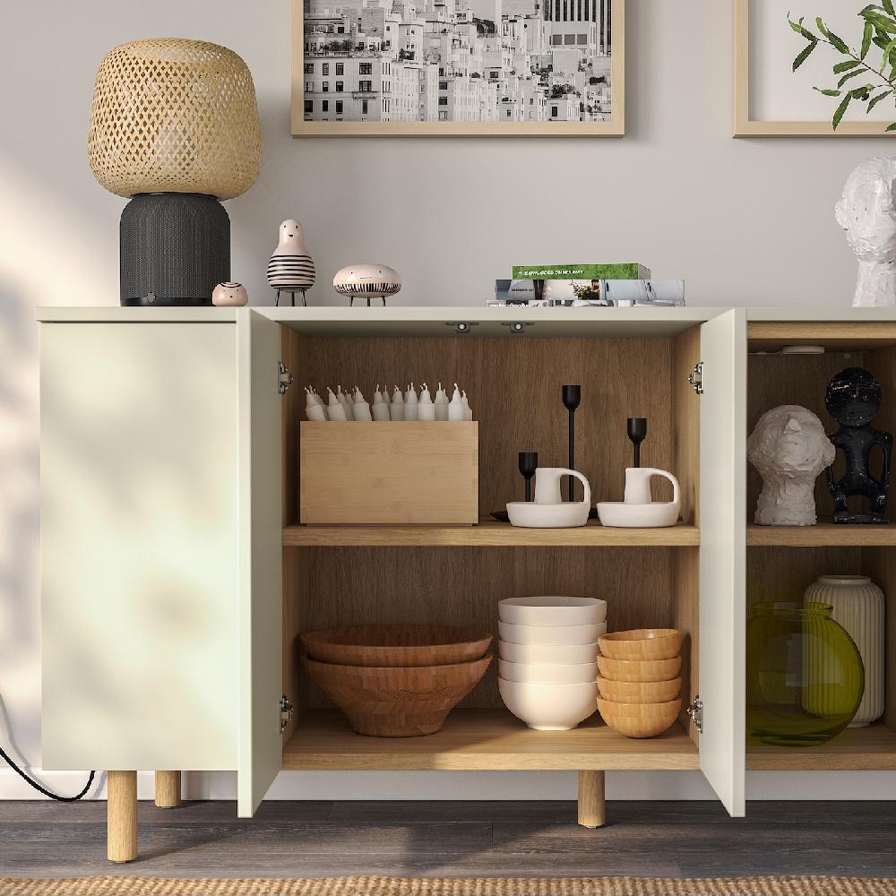 IKEA LEDAMOT Mobile Grigio Chiaro-beige 150x42x75 Cm