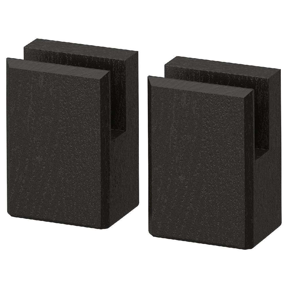 IKEA LERHYTTAN Gamba per zoccolo decorativo mordente nero 8 cm
