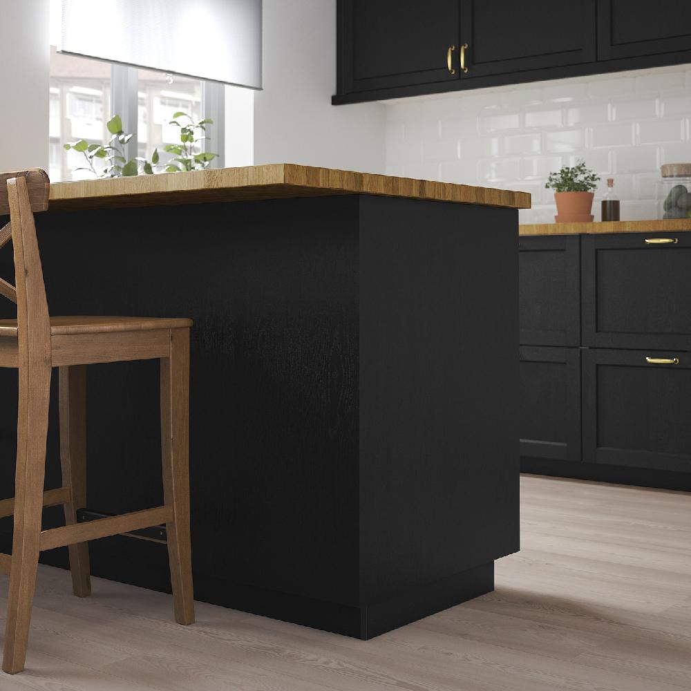 IKEA LERHYTTAN Rivestimento Laterale Mordente Nero 62x80 Cm