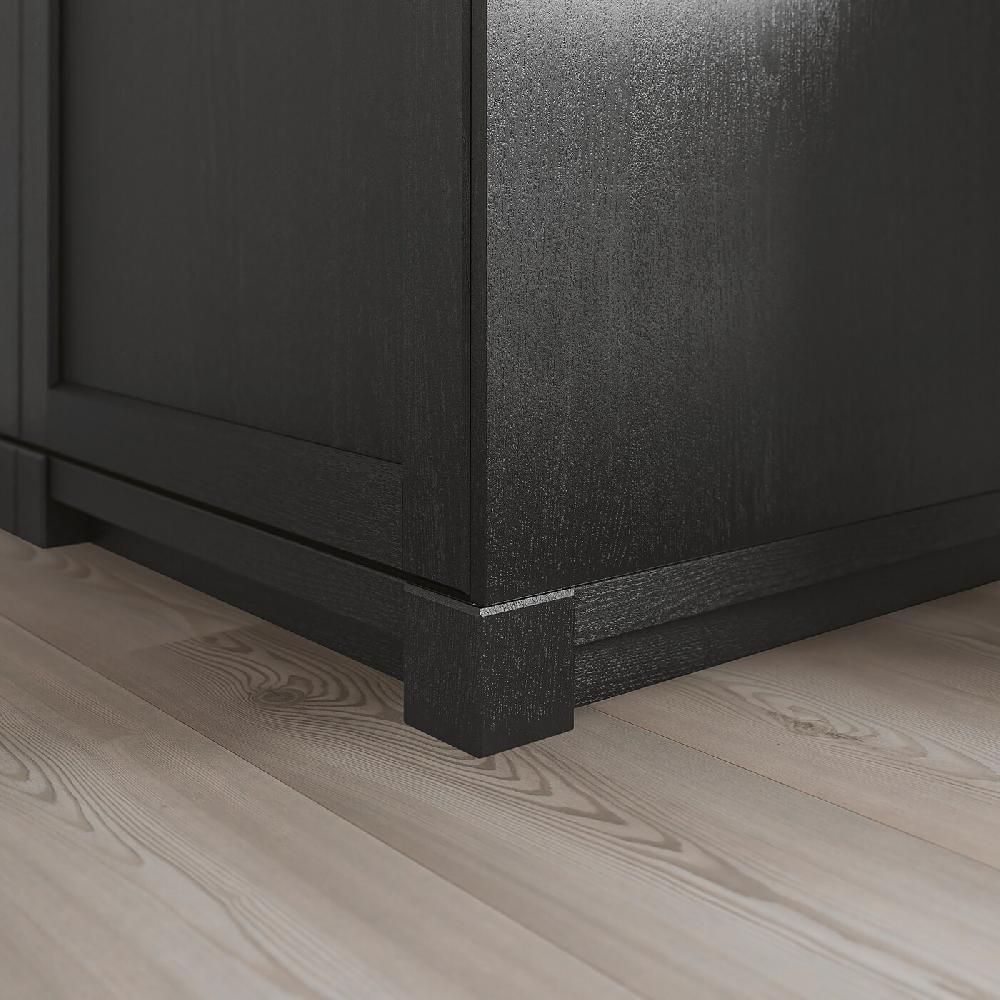 IKEA LERHYTTAN Zoccolo Decorativo Mordente Nero 220 Cm