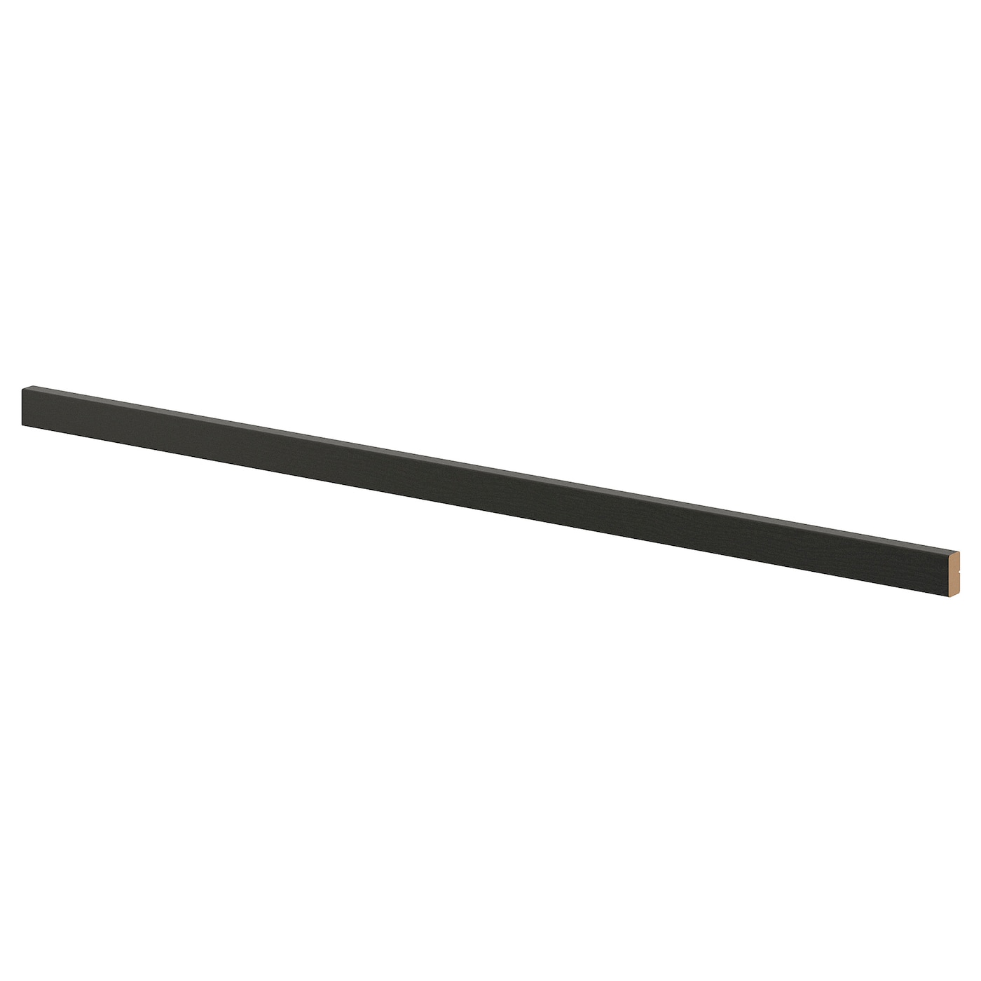 IKEA LERHYTTAN Zoccolo decorativo mordente nero 220 cm