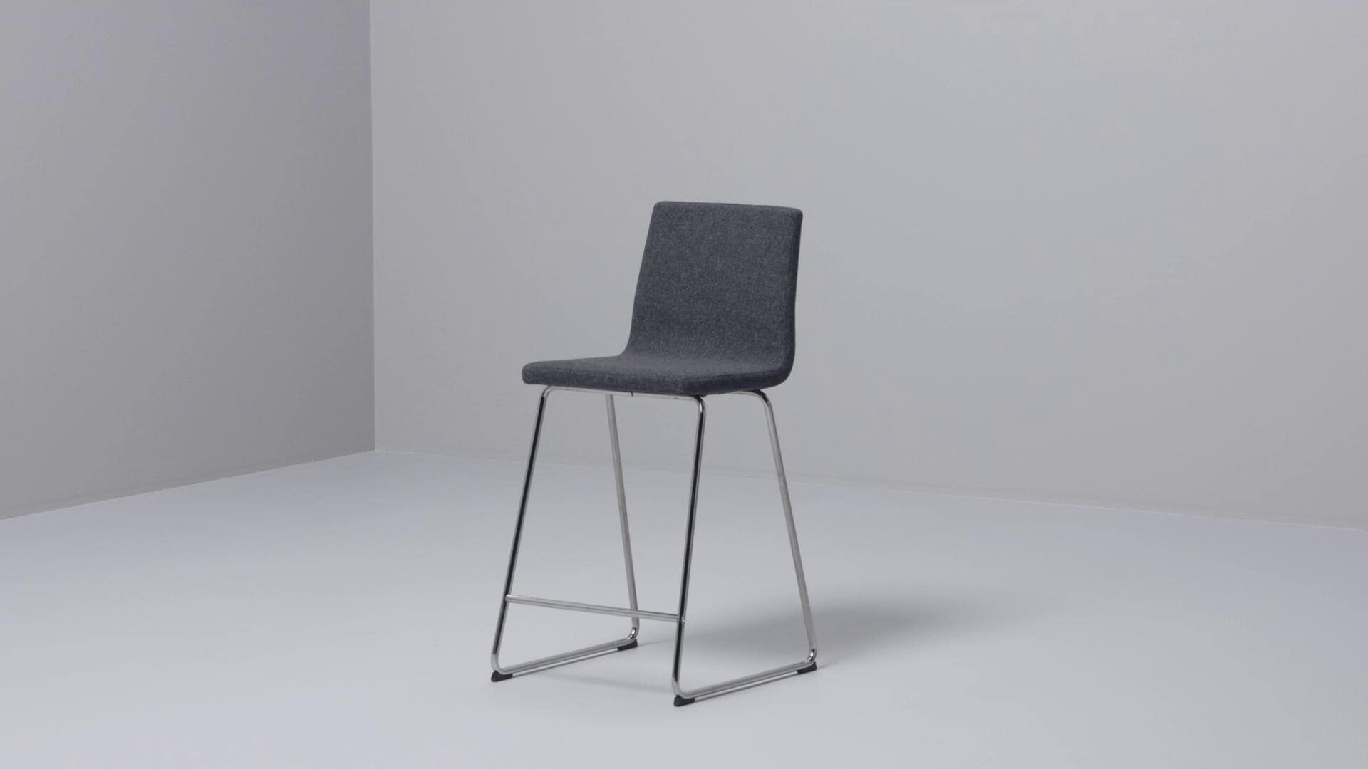 IKEA LILLÅNÄS Sgabello Bar Cromato/Gunnared Grigio Scuro 63 Cm