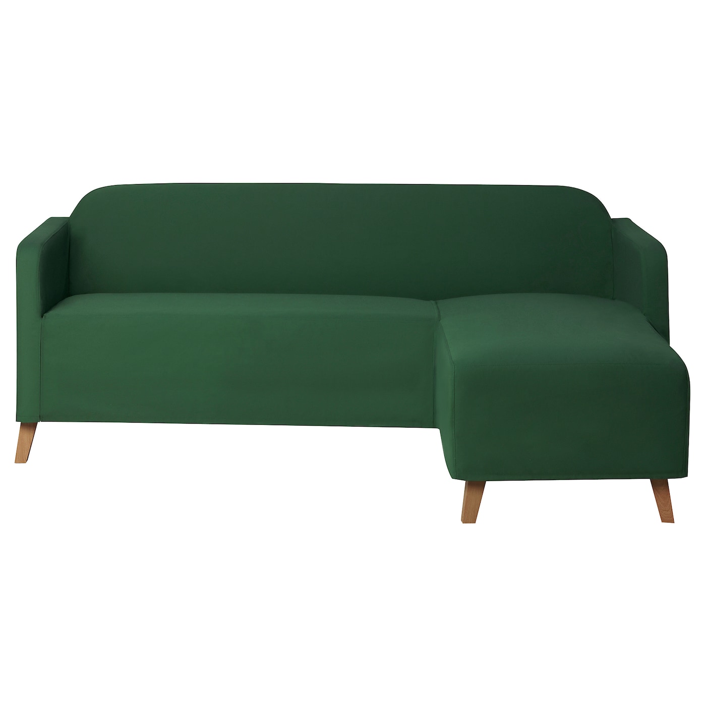 IKEA LINANÄS Copridivano Per Divano 3/chaise-lon Vissle Verde Scuro
