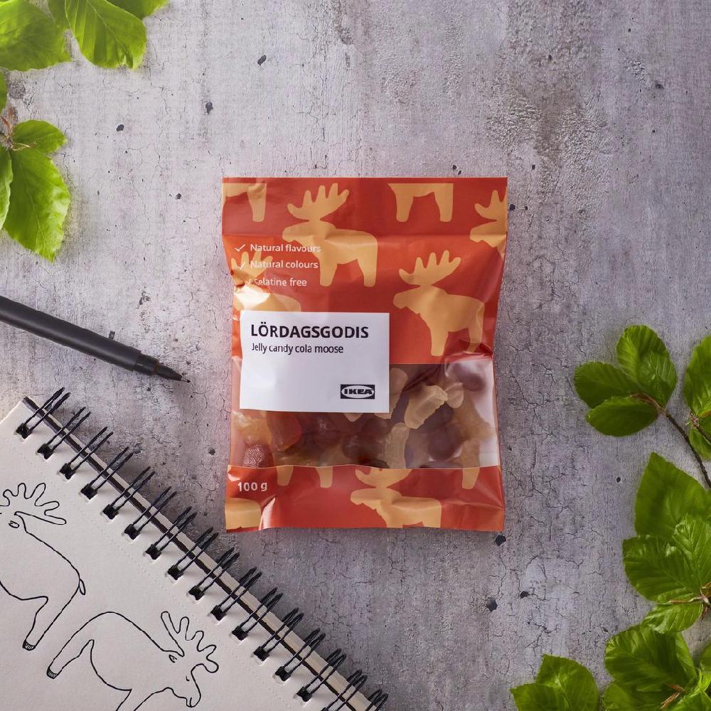 IKEA LÖRDAGSGODIS Caramella Gommosa Al Gusto Di Cola 100 G