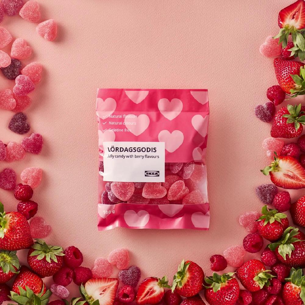 IKEA LÖRDAGSGODIS Caramella Gommosa Gusto Di Frutti Di Bosco 100 G