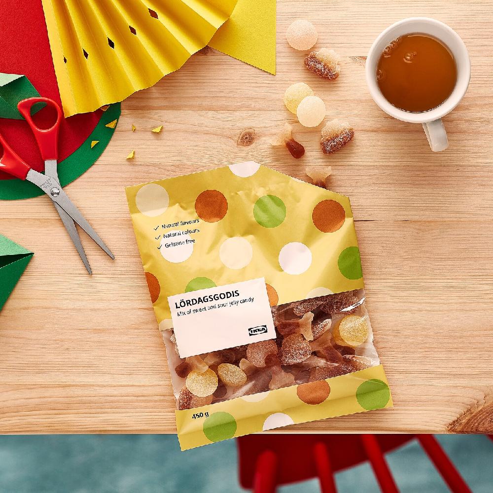 IKEA LÖRDAGSGODIS Caramelle Gommose Dolci E Aspre 450 G