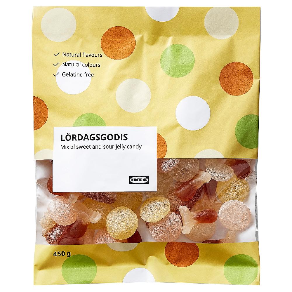 IKEA LÖRDAGSGODIS Caramelle Gommose Dolci E Aspre 450 G