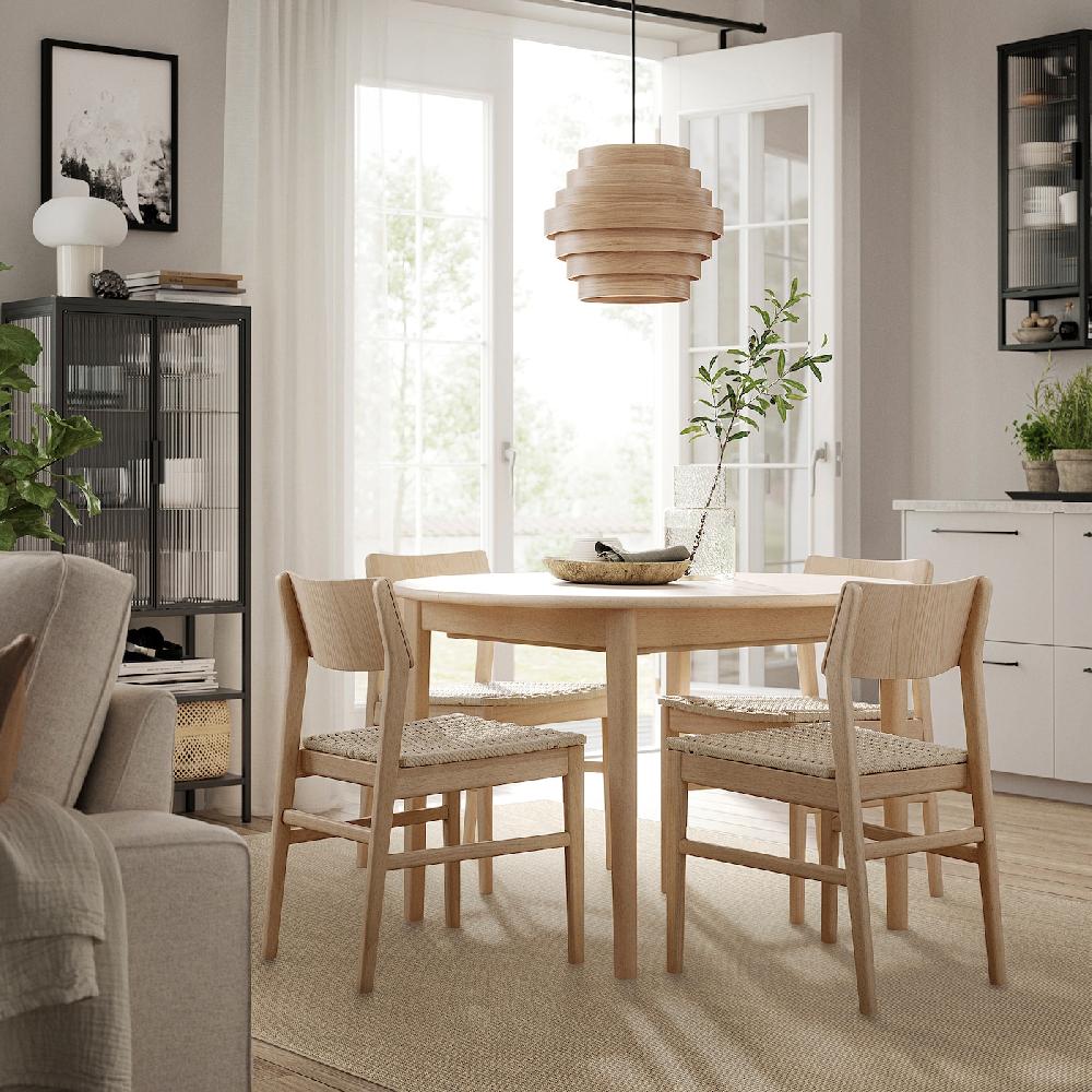 IKEA LUFTFARTYG Tappeto Tessitura Piatta Int/est Beige/a Righe 200x300 Cm