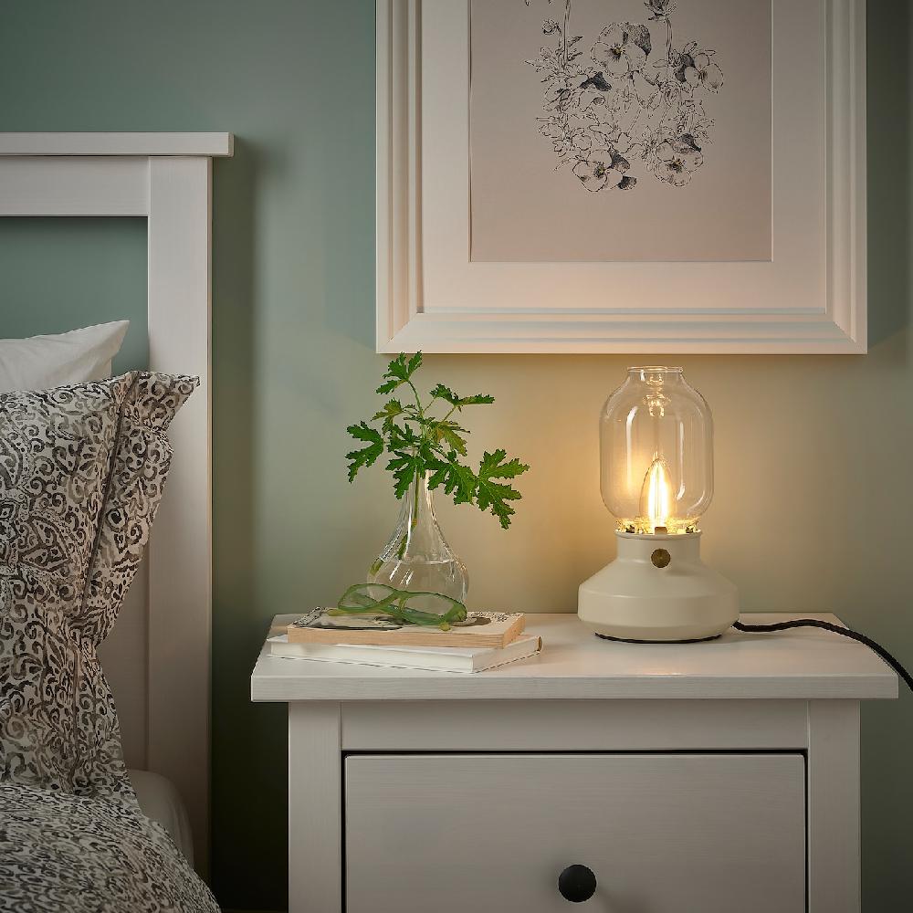 IKEA LUNNOM Lampadina A LED E14 210 Lumen Intensità Luminosa Regolabile/a Candela Vetro Trasparente Marrone