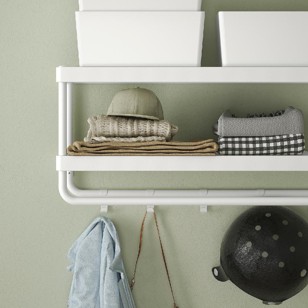 IKEA MACKAPÄR Attaccapanni/rastrelliera Cappelli Bianco 78 Cm