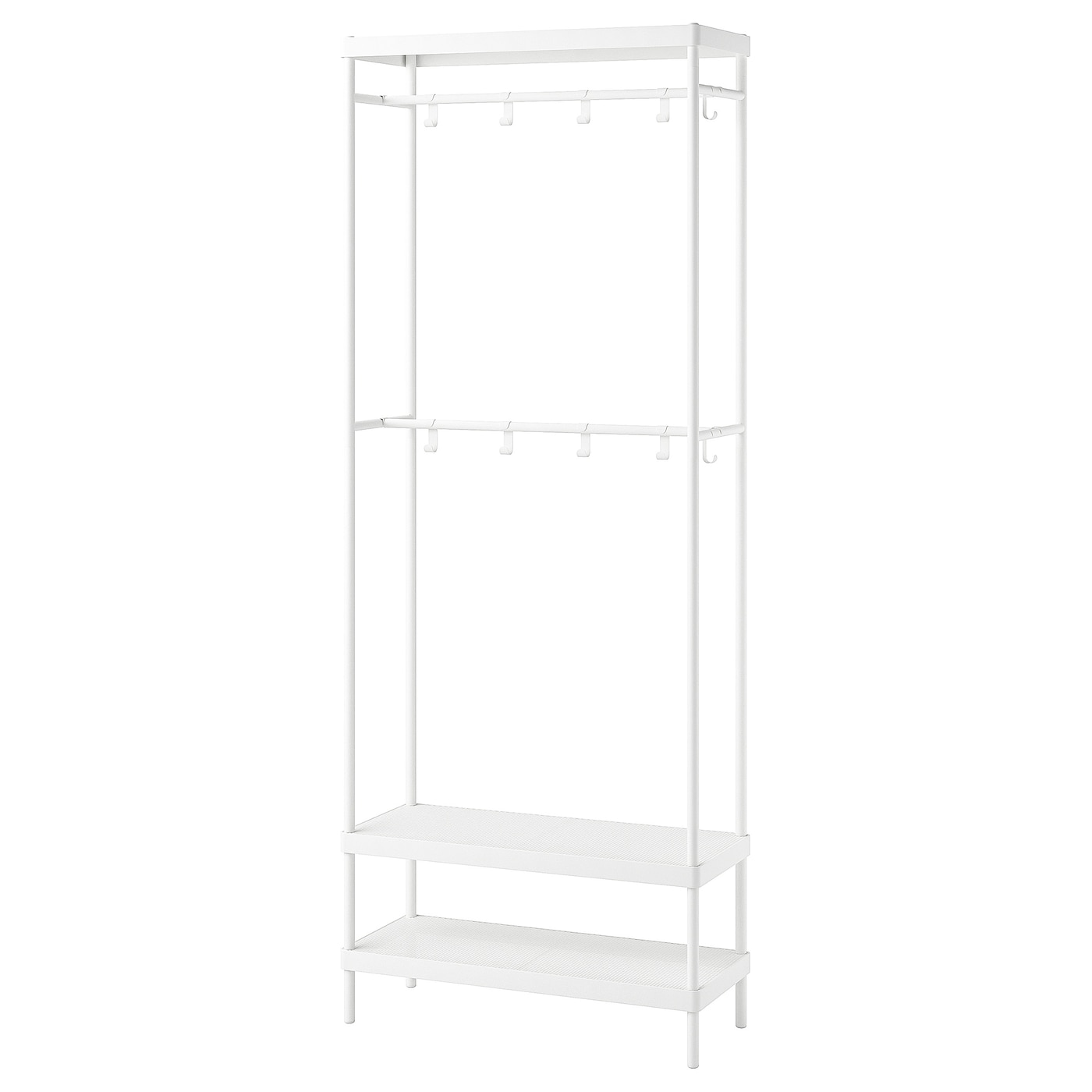 IKEA MACKAPÄR Attaccapanni/rastrelliera scarpe bianco 78x32x200 cm
