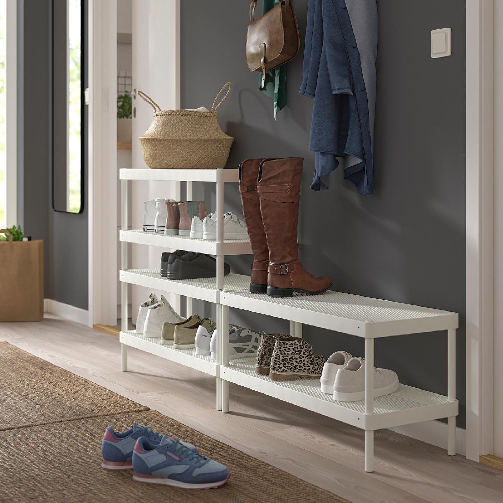 IKEA MACKAPÄR Rastrelliera Per Scarpe Bianco 78x32x40 Cm