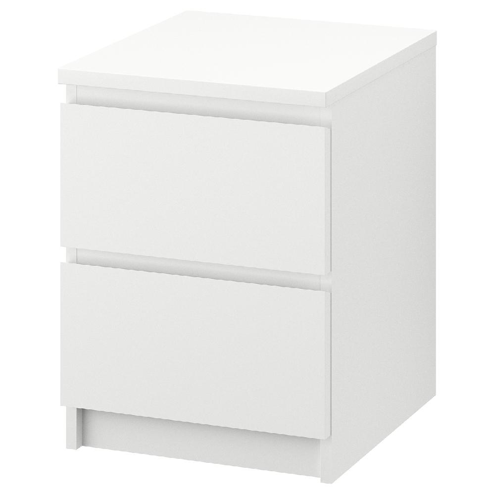 IKEA MALM Cassettiera con 2 cassetti bianco 40x55 cm