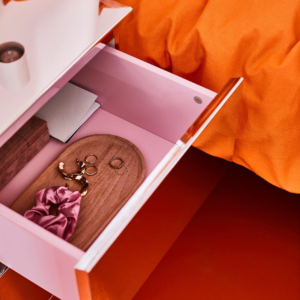 IKEA MALM Cassettiera Con 2 Cassetti Effetto Specchio 40x55 Cm