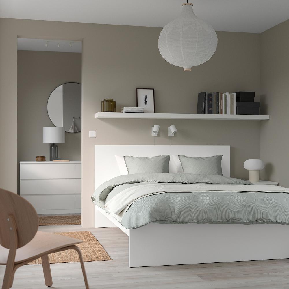 IKEA MALM Struttura Letto Alta Bianco/Lönset 160x200 Cm