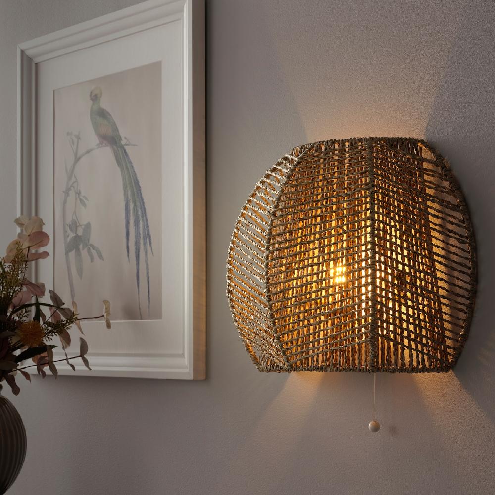 IKEA MÅNALG Lampada Parete Installazione Fissa Carice/fatto A Mano