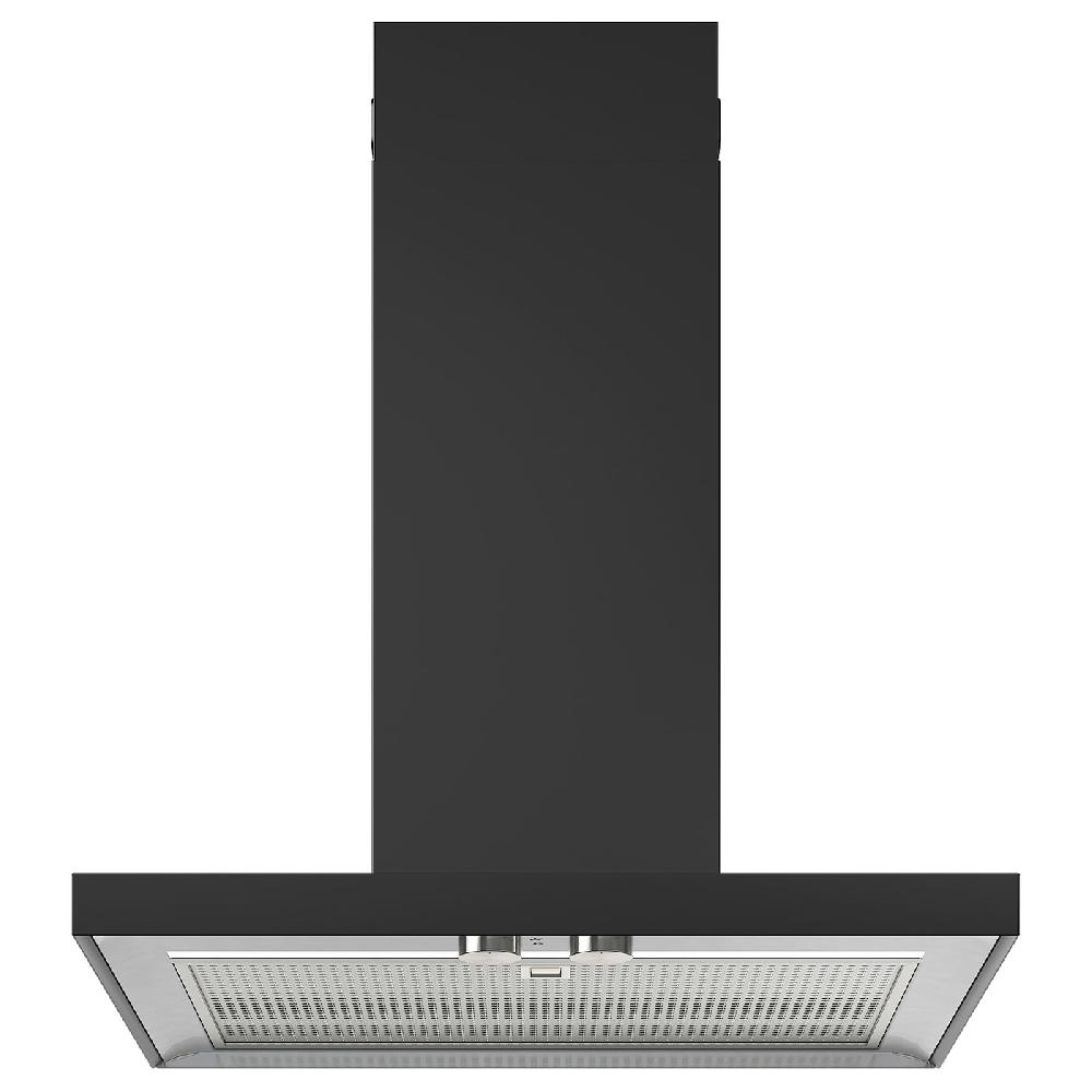 IKEA MATÄLSKARE Cappa da fissare alla parete nero 60 cm