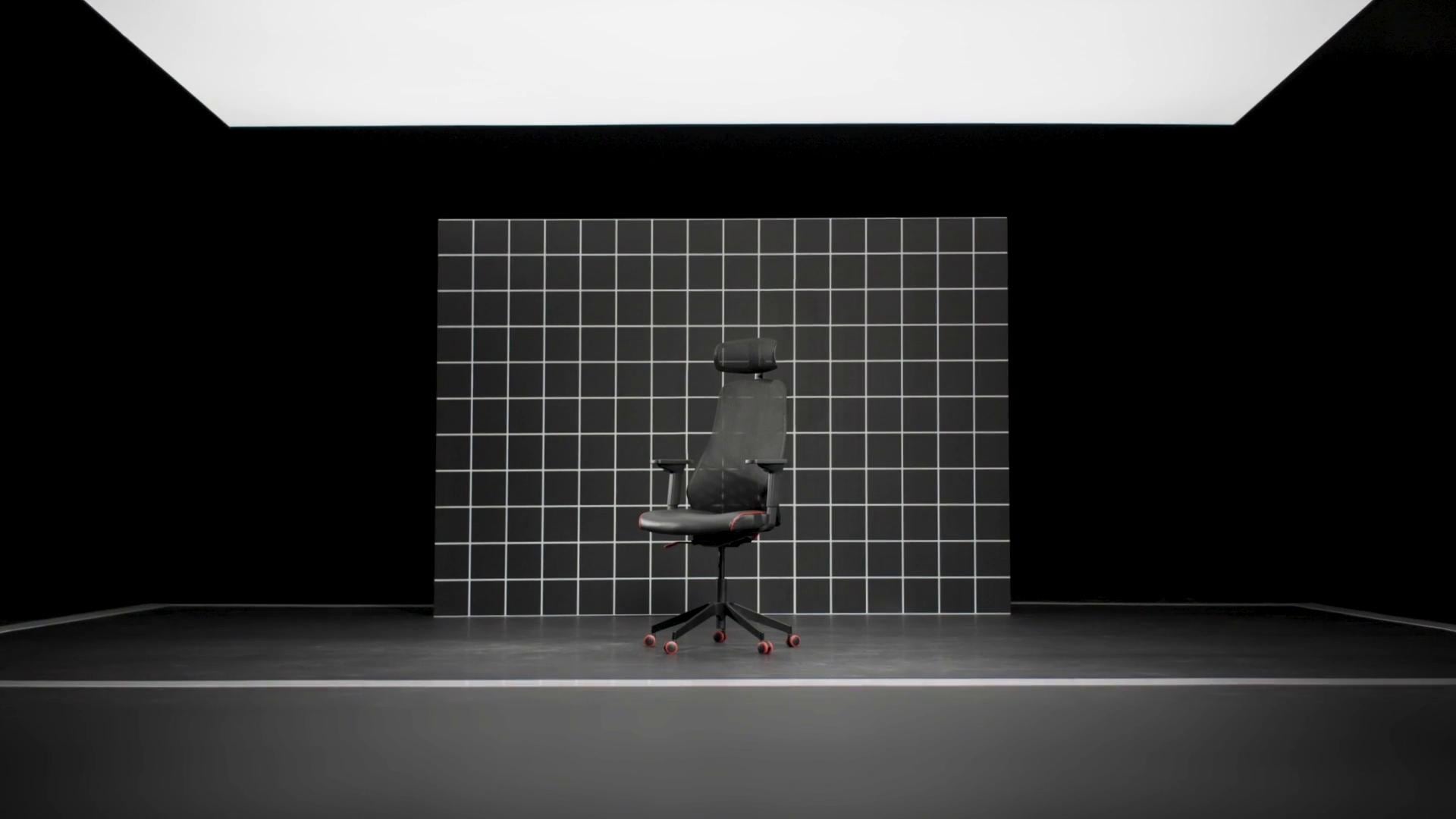 IKEA MATCHSPEL Sedia Da Gaming Bomstad Grigio Chiaro