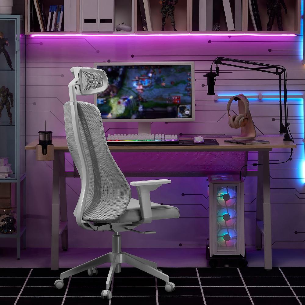 IKEA MATCHSPEL Sedia Da Gaming Bomstad Grigio Chiaro