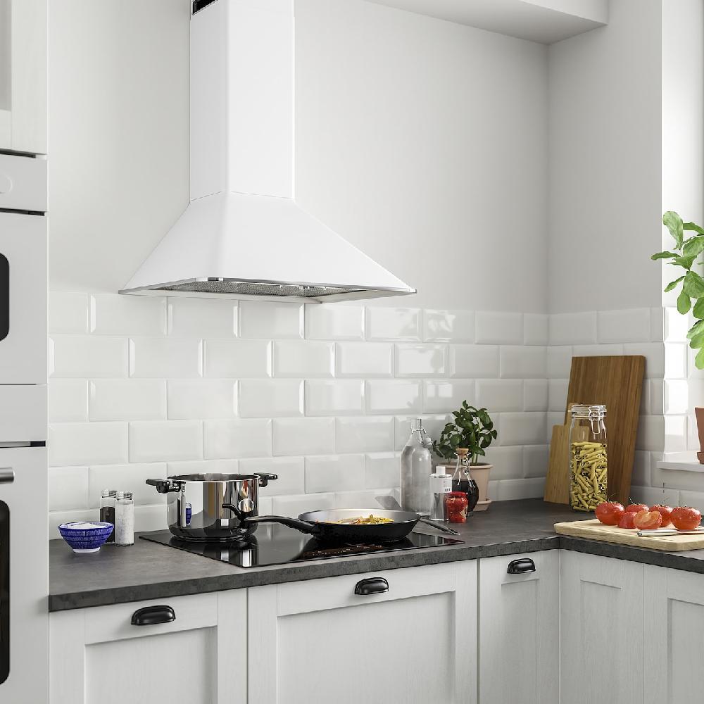 IKEA MATTRADITION Cappa Da Fissare Alla Parete Bianco 60 Cm