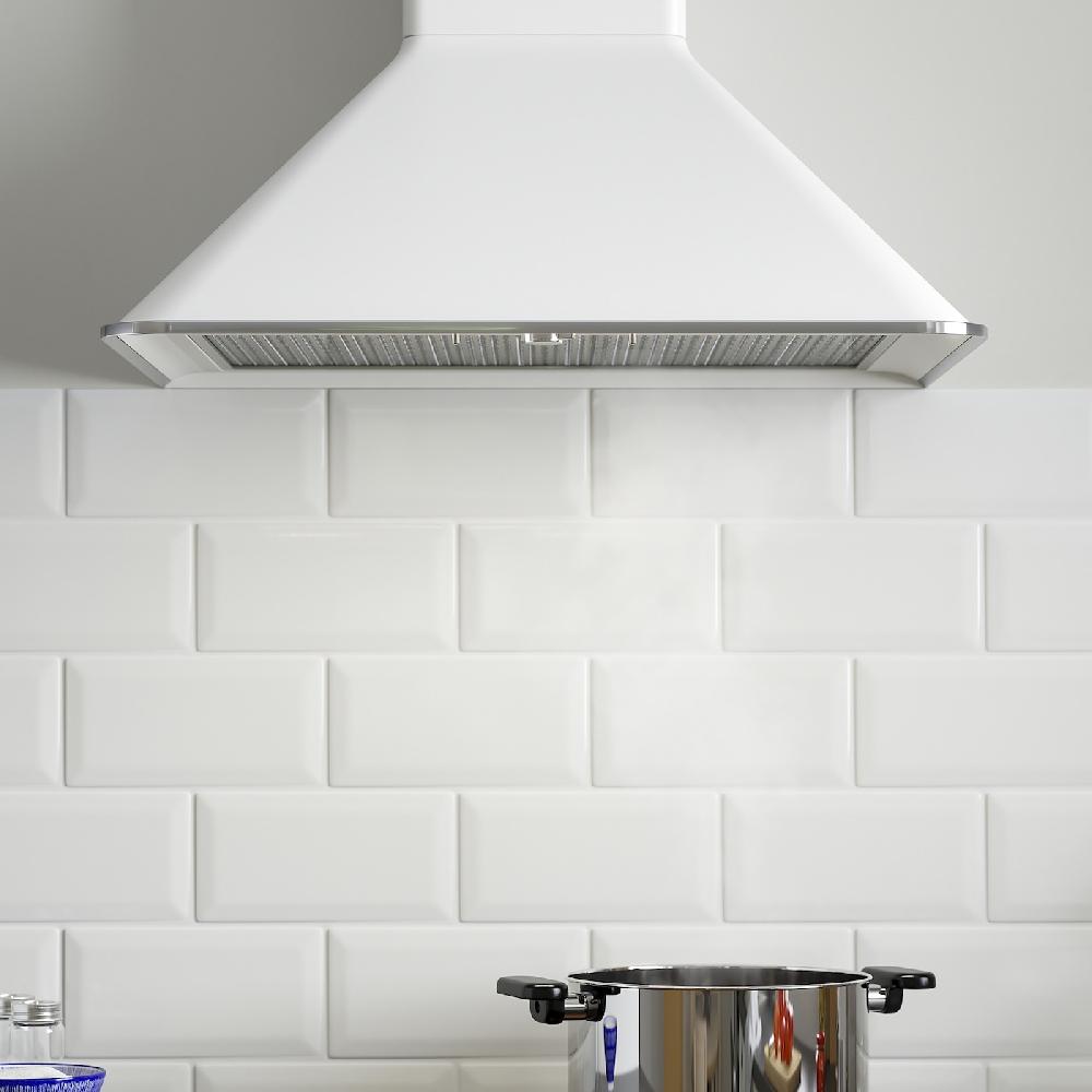 IKEA MATTRADITION Cappa Da Fissare Alla Parete Bianco 60 Cm