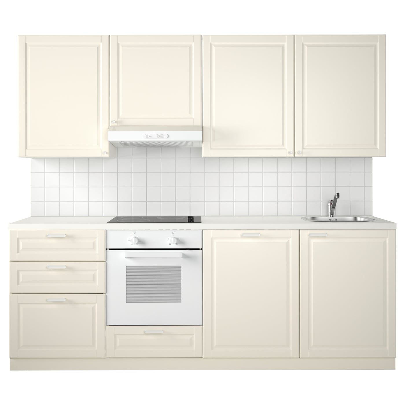 IKEA METOD Cucina bianco Maximera/Bodbyn bianco sporco 240x60x228 cm
