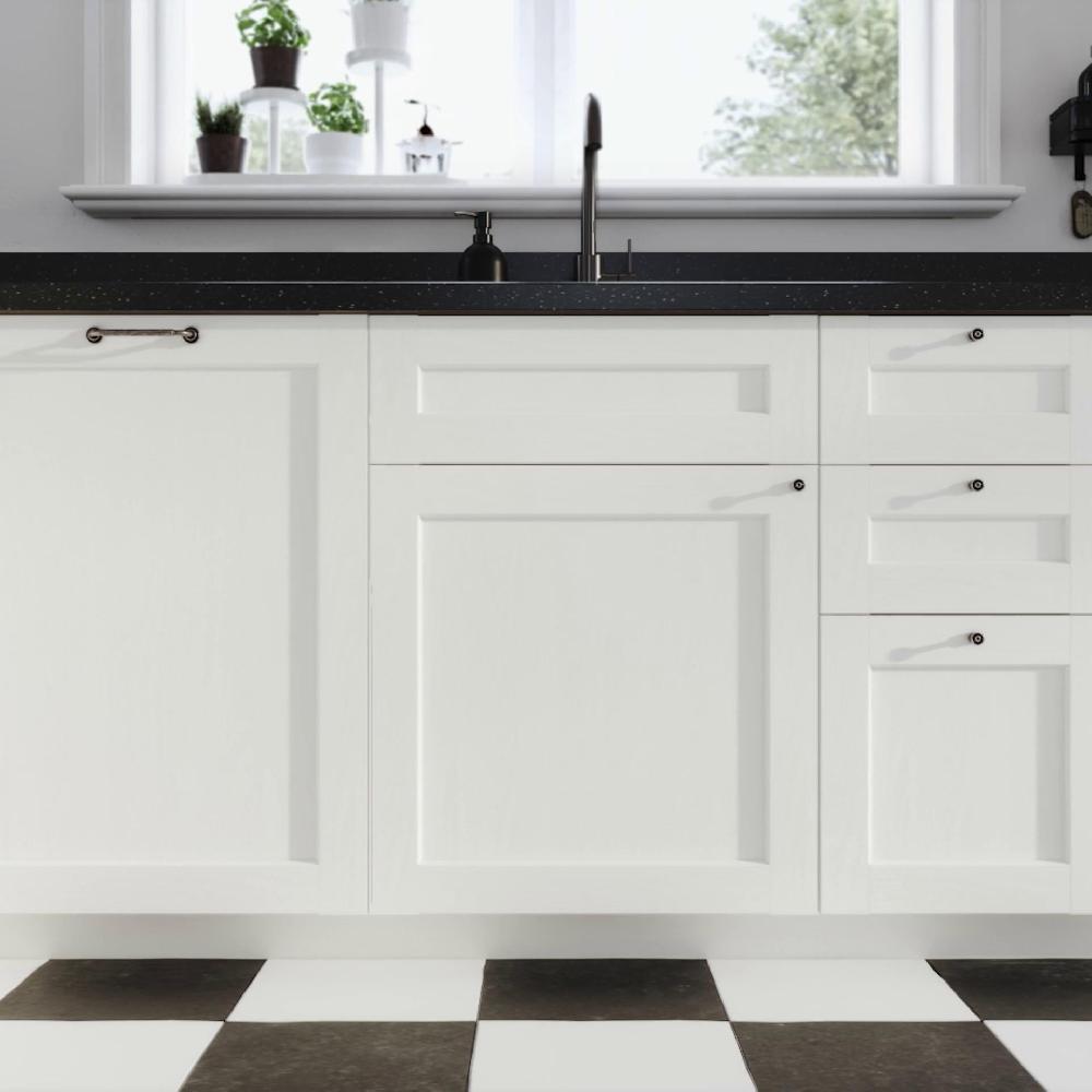 IKEA METOD / MAXIMERA Mobile Base E Accessori Estraibili Bianco Enköping/bianco Effetto Legno 20x60 Cm