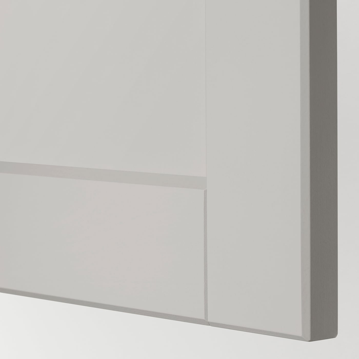 IKEA METOD / MAXIMERA Mobile Base Per Forno E Cassetto Bianco/Lerhyttan Grigio Chiaro 60x60 Cm