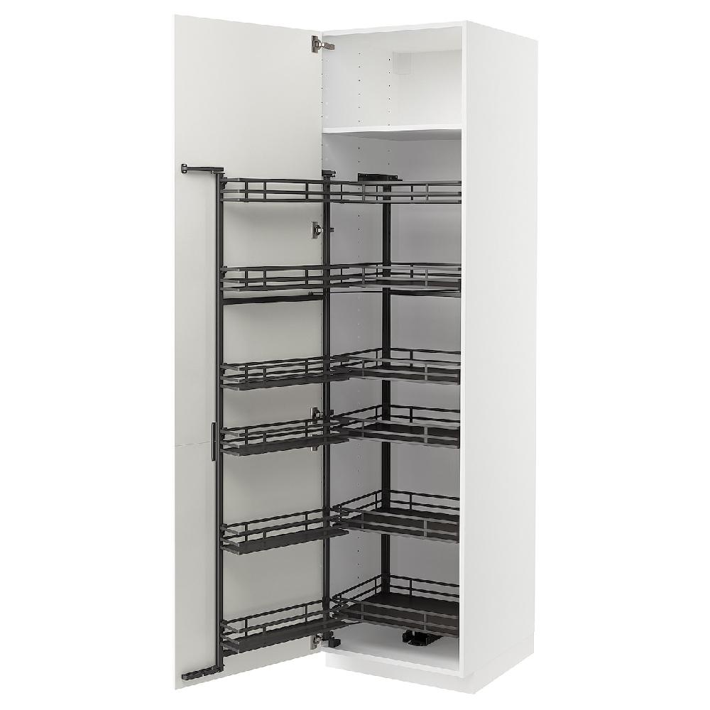 IKEA METOD Mobile alto con cestelli dispensa bianco/Vallstena bianco 60x60x220 cm