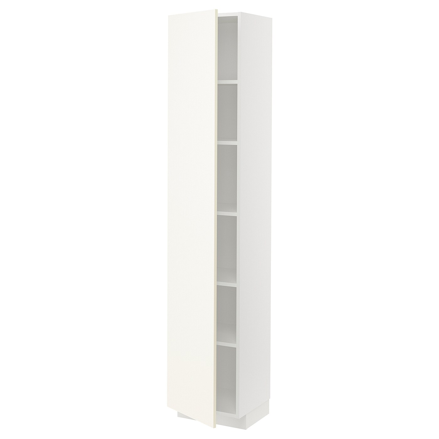 IKEA METOD Mobile alto con ripiani bianco/Vallstena bianco 40x37x200 cm