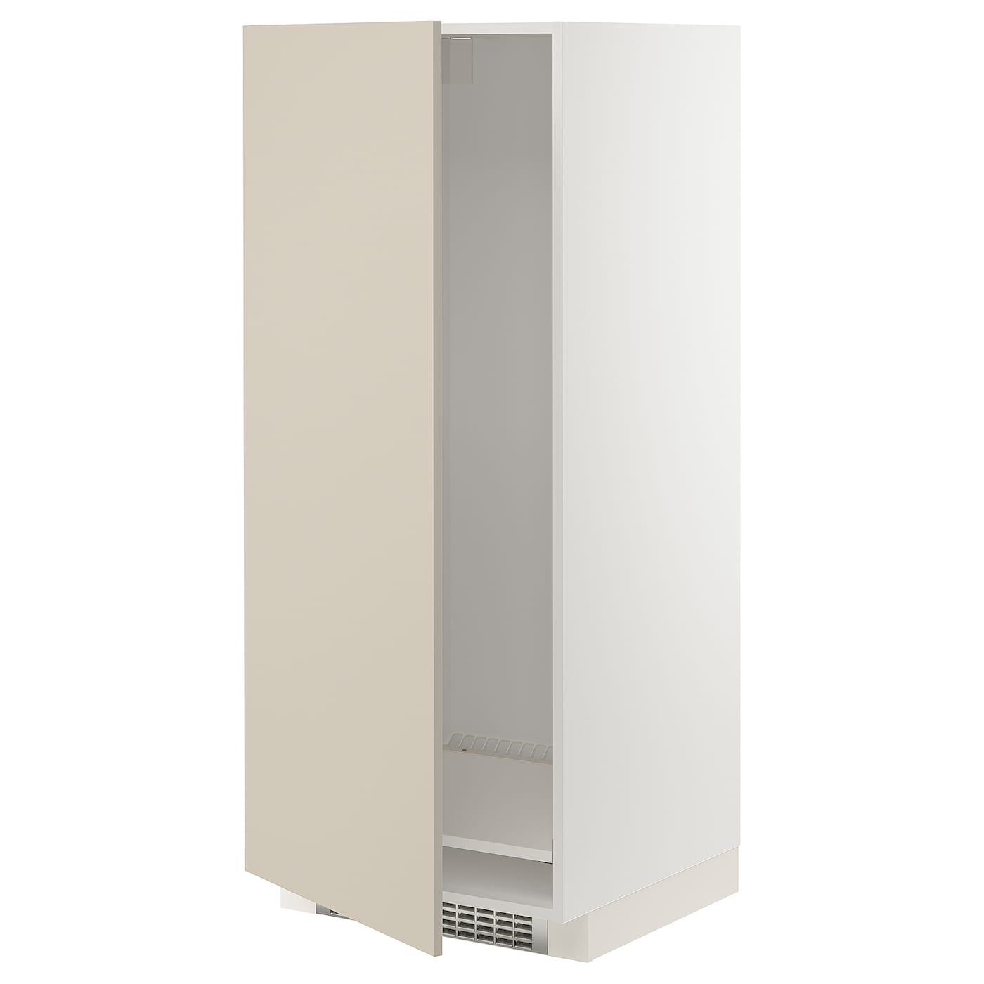IKEA METOD Mobile alto per frigo/congelatore bianco/Havstorp beige 60x60x140 cm