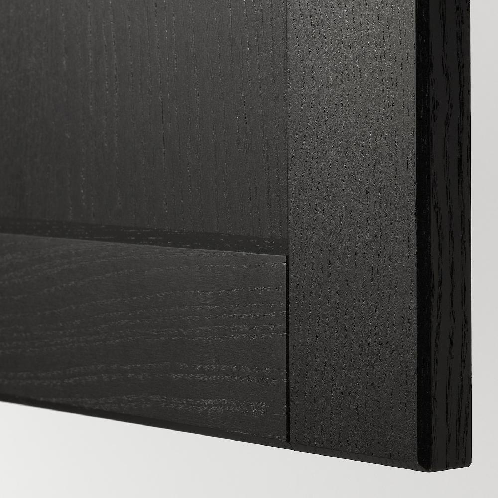 IKEA METOD Mobile Base Per Lavello 2vas HAVSEN Bianco/Lerhyttan Mordente Nero 80x60 Cm
