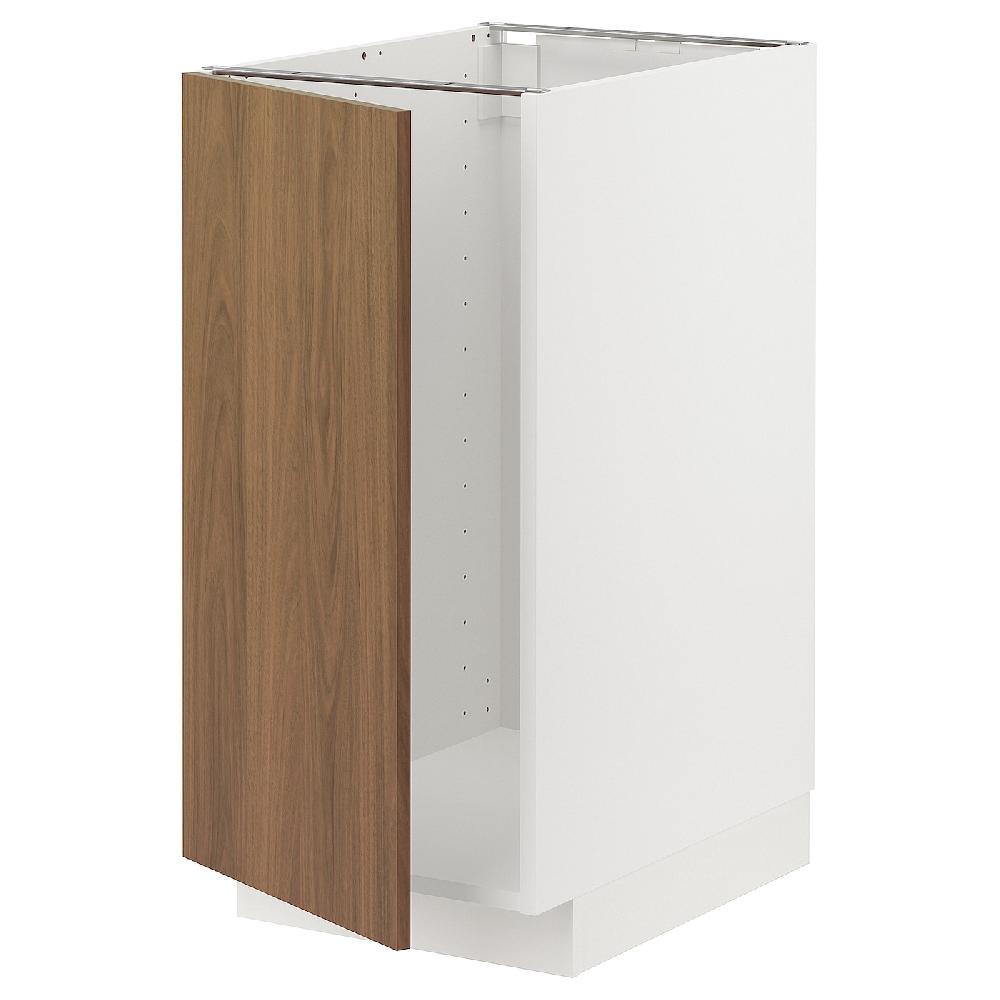 IKEA METOD Mobile lavello/raccolta differ. bianco/Tistorp effetto noce marrone 40x60 cm