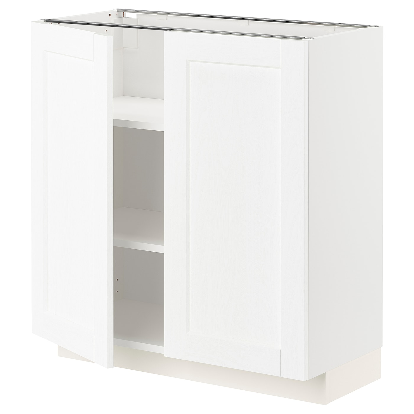 IKEA METOD Mobile/ripiano/2 ante bianco Enköping/bianco effetto legno 80x37 cm